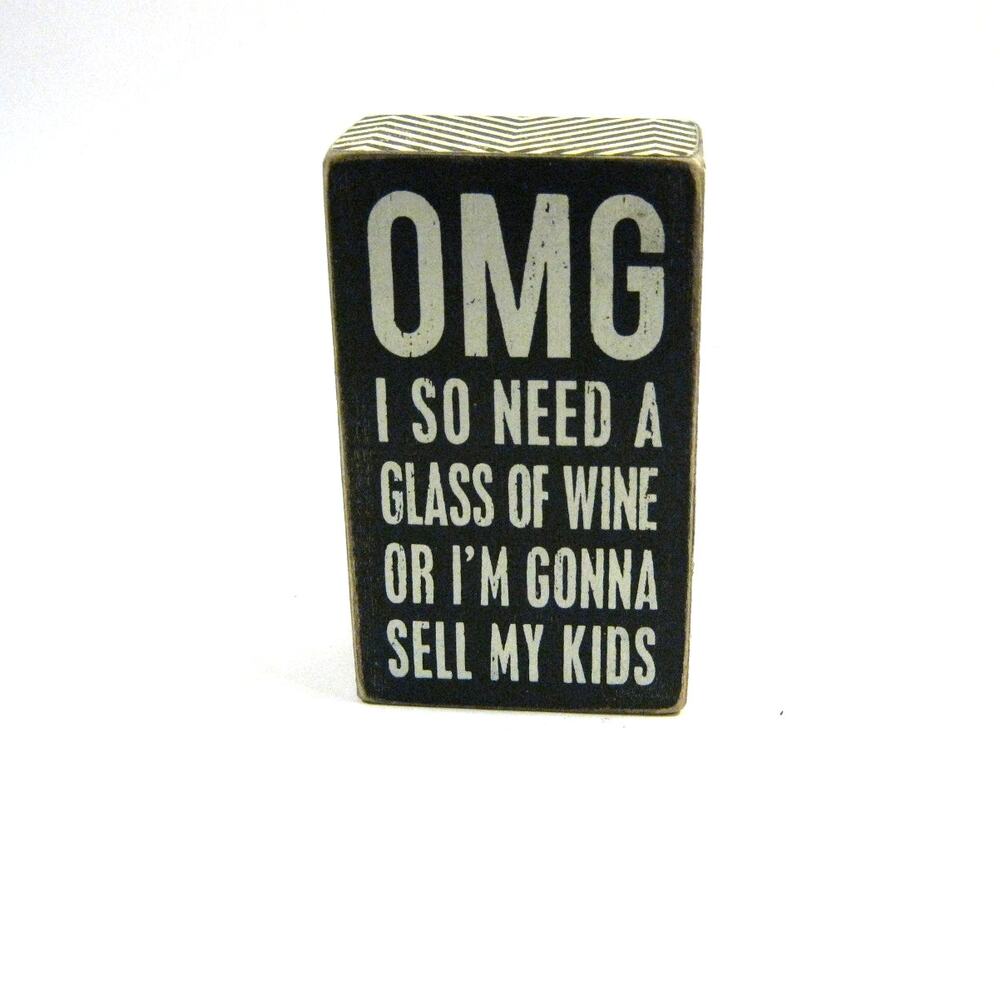 Primitives by Kathy Fun Home Office Perfect Gift Small Bookshelf Sign 5 x3 inch